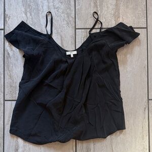 Joie Black Cold Shoulder Blouse